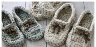 Fireside Slippers Free Crochet Pattern and Video Tutorial