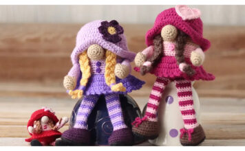 Girl Gnome Amigurumi Free Crochet Pattern