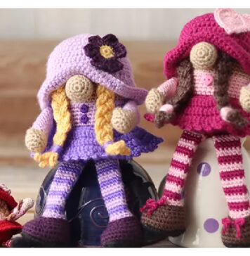 Girl Gnome Amigurumi Free Crochet Pattern