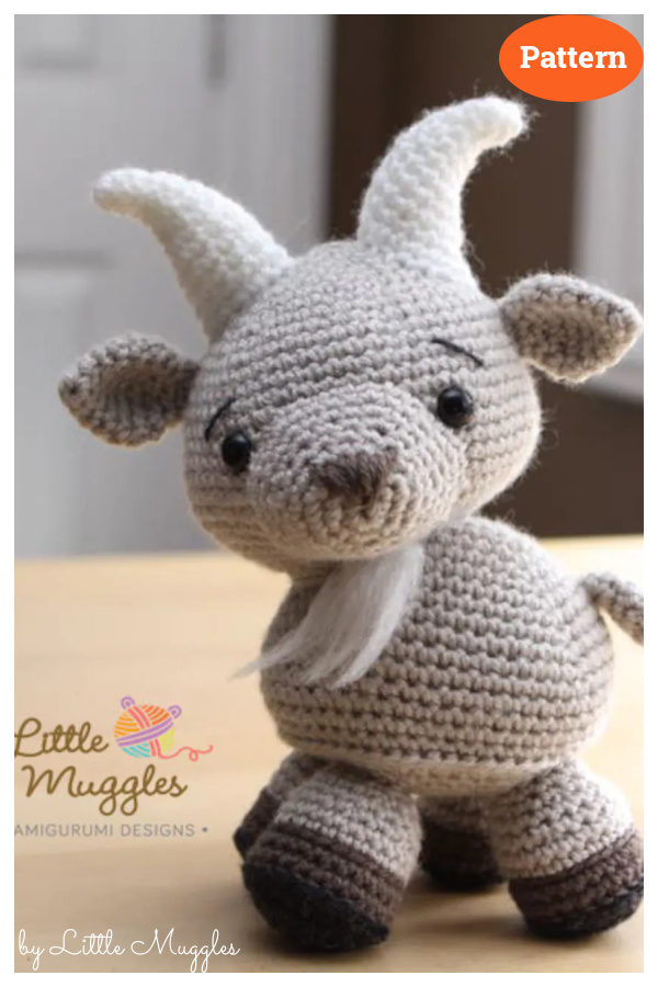 Gordy the Goat Amigurumi Crochet Pattern