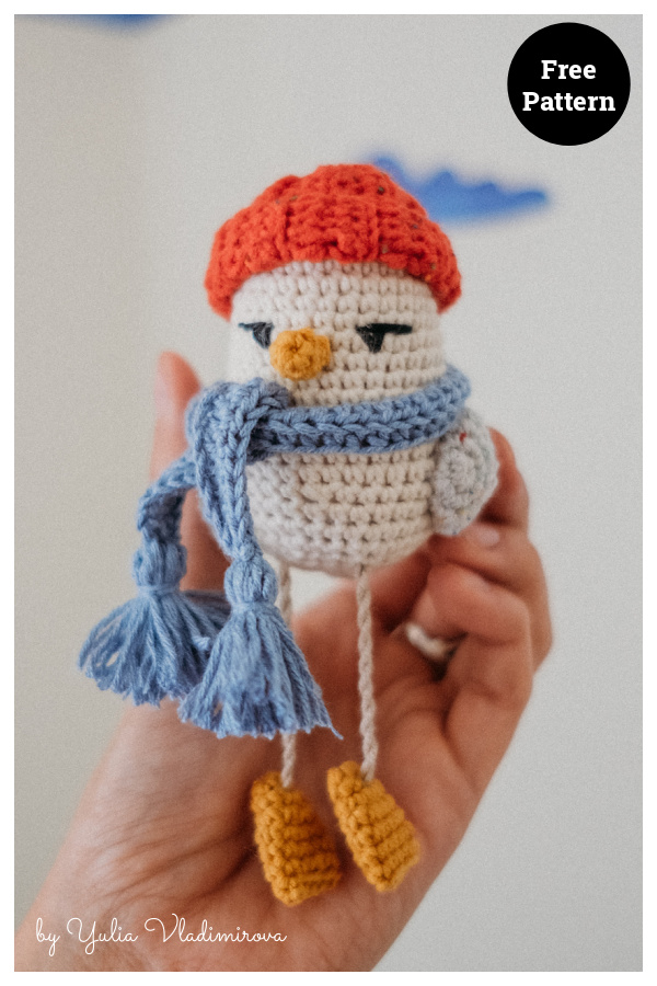 Junior Helmut the Seagull Amigurumi Free Crochet Pattern