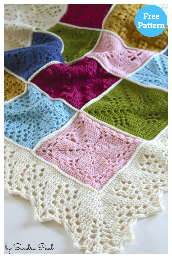 Nature's Walk Blanket Free Crochet Pattern