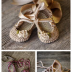 Strappy Ballet Baby Flats Crochet Pattern