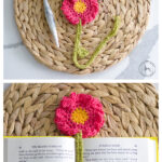 Summer Flower Bookmark Free Crochet Pattern