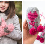 Sweetheart Mittens Crochet Patterns