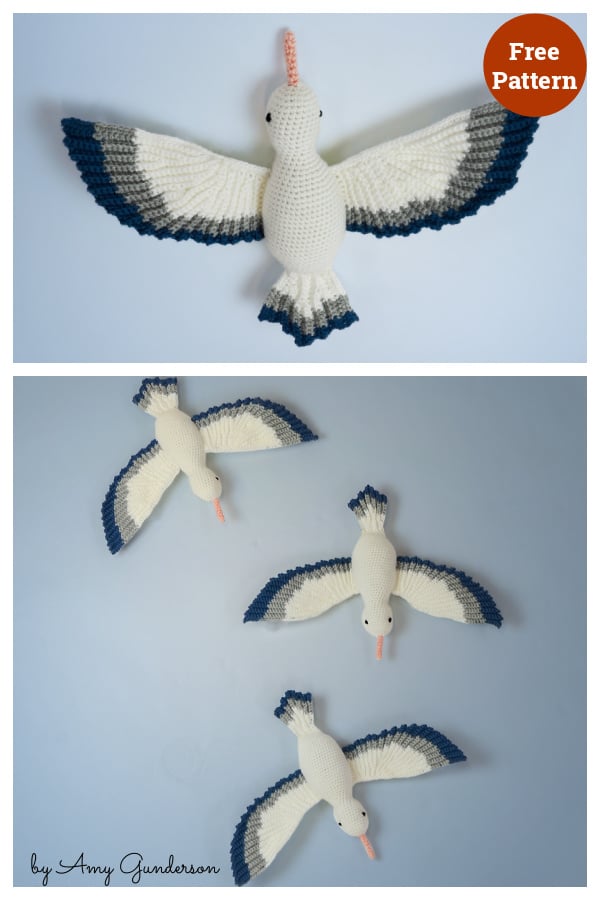 Summer Breeze Amigurumi Seagull Free Crochet Pattern
