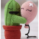 Valentine’s Day Cactus and Balloon Crochet Pattern