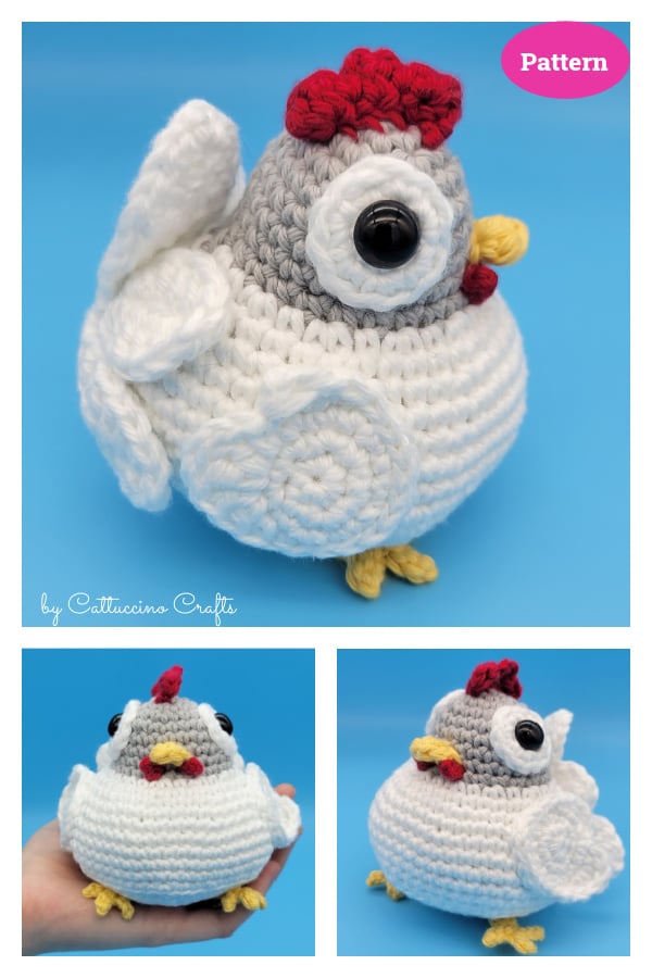 Chubby Chicken Amigurumi Crochet Pattern