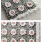 Daisy Granny Square Afghan Free Crochet Pattern