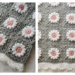 Daisy Granny Square Afghan Free Crochet Pattern