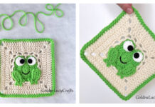 Frog Square Free Crochet Pattern