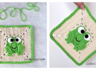 Frog Square Free Crochet Pattern