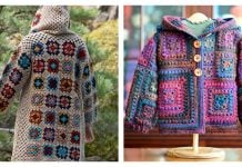 Granny Square Hooded Jacket Crochet Patterns Granny Square Hooded Jacket Crochet Patterns