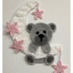 Moon Bear Applique Crochet Pattern