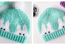 Peek a Boo Bunny Hat Free Crochet Pattern
