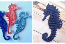 Seahorse Applique Crochet Patterns
