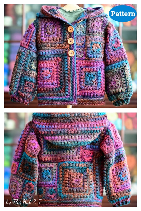 Square Scramble Sweater for Kids Crochet Pattern