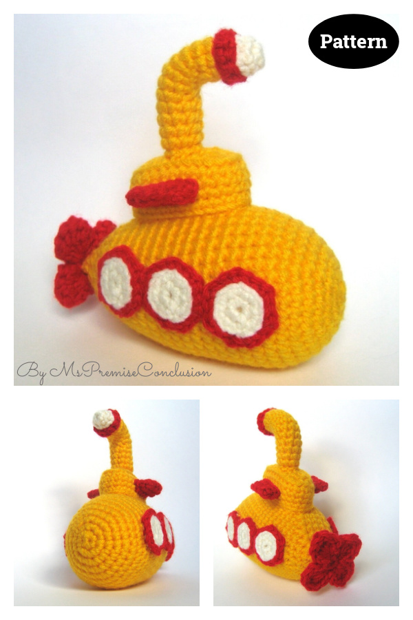 Submarine Toy Crochet Pattern