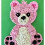 Teddy Bear Appliqué Free Crochet Pattern and Video Tutorial