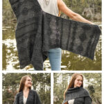 Western Split Wrap Ruana Free Crochet Pattern