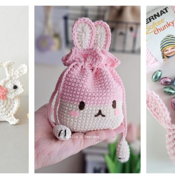 10+ Bunny Treat Bag Crochet Patterns
