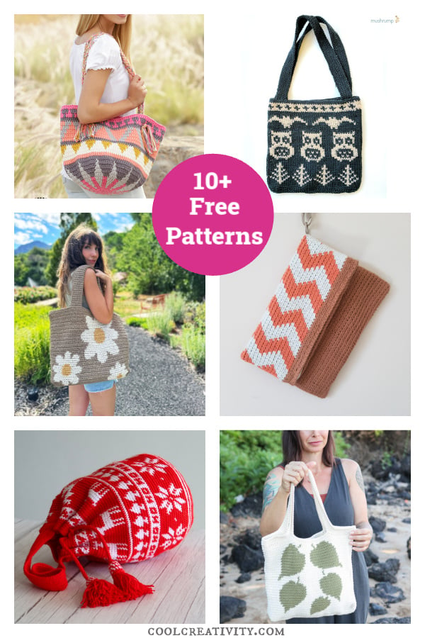 10+ Tapestry Bag Free Crochet Patterns 