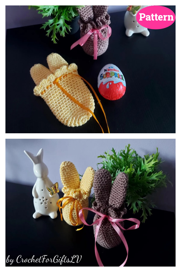 Bunny Treat Bag Crochet Pattern