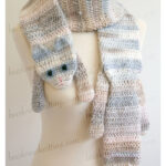 Calico Cat Scarf Crochet Pattern