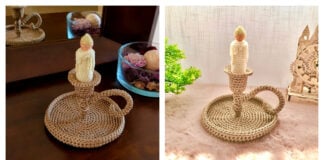 Candlestick Trinket Dish Free Crochet Pattern