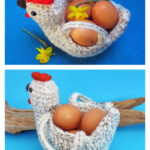 Chicken Egg Basket Bowl Crochet Pattern