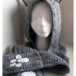 Cuddly Cat Scoodie with Pockets Free Crochet Pattern
