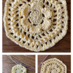 Daffodil Flower Motif Free Crochet Pattern