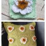 Daffodil Granny Square Free Crochet Pattern and Video Tutorial