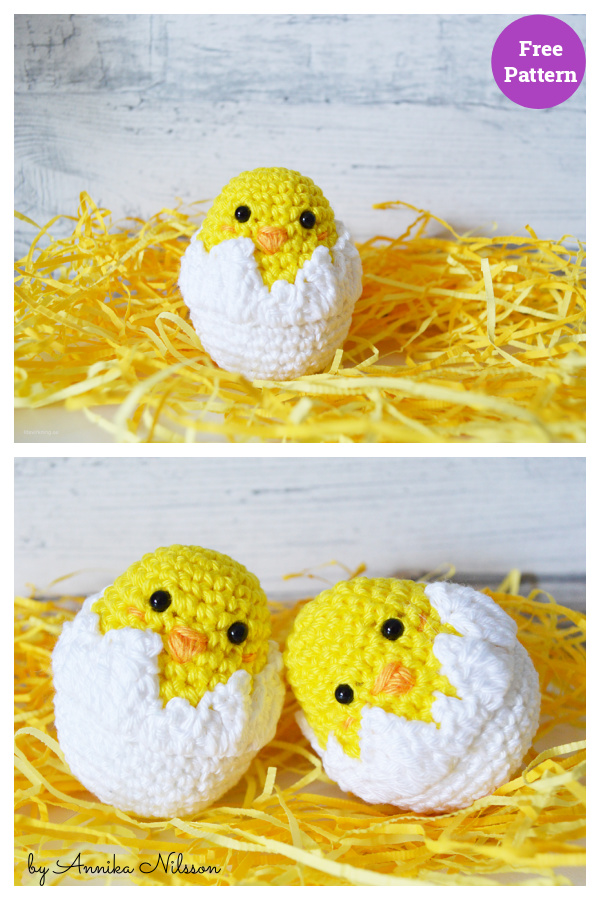 Easter Baby Chick Free Crochet Pattern