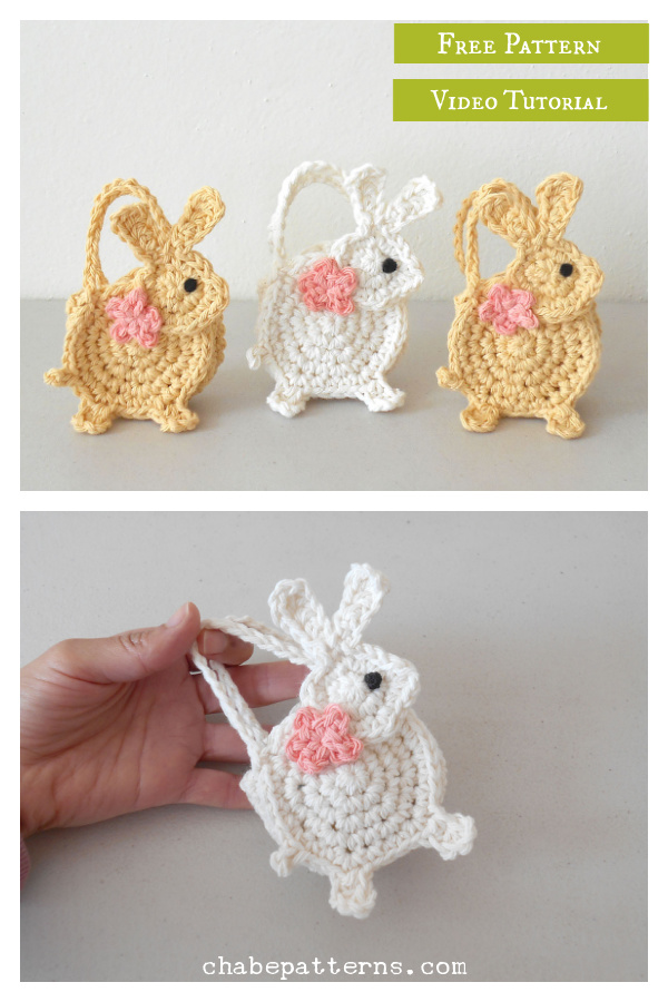 Easter Bunny Free Crochet Pattern and Video Tutorial