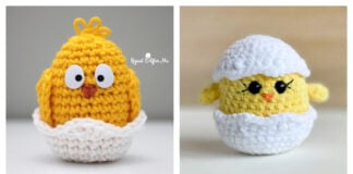 10+ Easter Chick in Eggshell Amigurumi Crochet Patterns