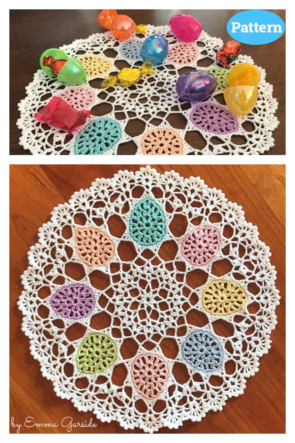 Easter Egg Doily Crochet Pattern