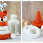Fox Stacking Toy Free Crochet Pattern