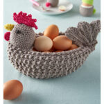 Hen Egg Basket Crochet Pattern