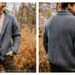 Men’s Shawl Collar Cardigan Free Crochet Pattern