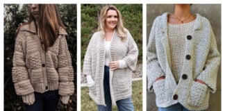 Oversized Coat Cardigan Free Crochet Patterns