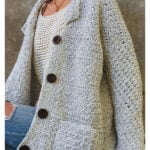 Raku Oversized Chunky Coat Cardigan Free Crochet Pattern