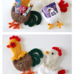 Rooster or Chicken Gift Pocket Free Crochet Pattern