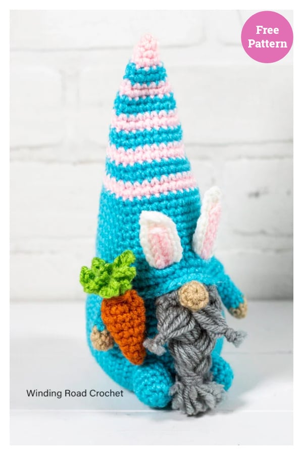 Spring Bunny Gnome Free Crochet Pattern 