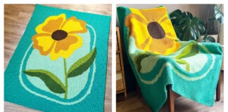 Sunny Bloom Blanket Free Crochet Pattern