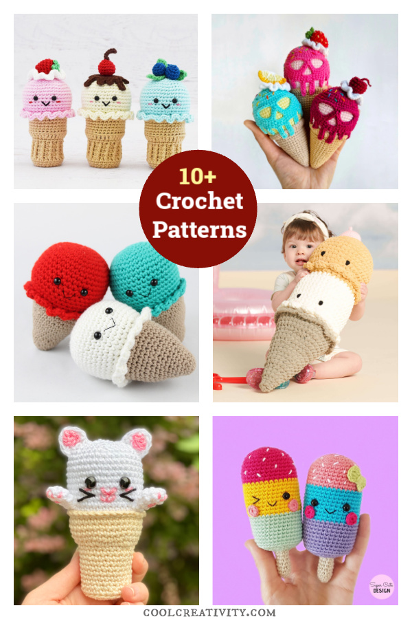10+ Amigurumi Ice Cream Crochet Patterns 