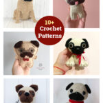 10+ Pug Dog Amigurumi Crochet Patterns