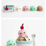 Amigurumi Ice Cream Sundae Free Crochet Pattern