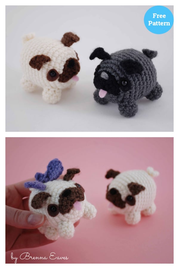 Amigurumi Pug Free Crochet Pattern