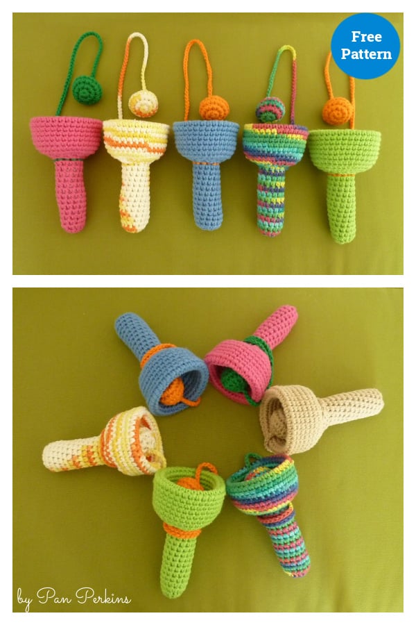 Bilbocatch Toy Free Crochet Pattern